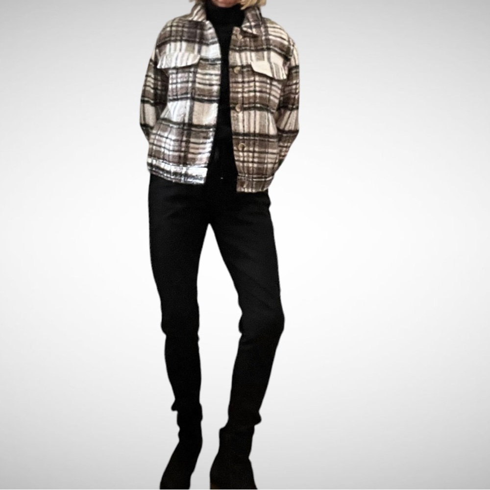 Joie Plaid Shacket M